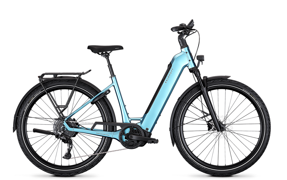 Kalkhoff K26 ENDEAVOUR 3 EXCITE Electric Bike 600Wh – S / Polar Blue Matt / Wave (Step Thru)