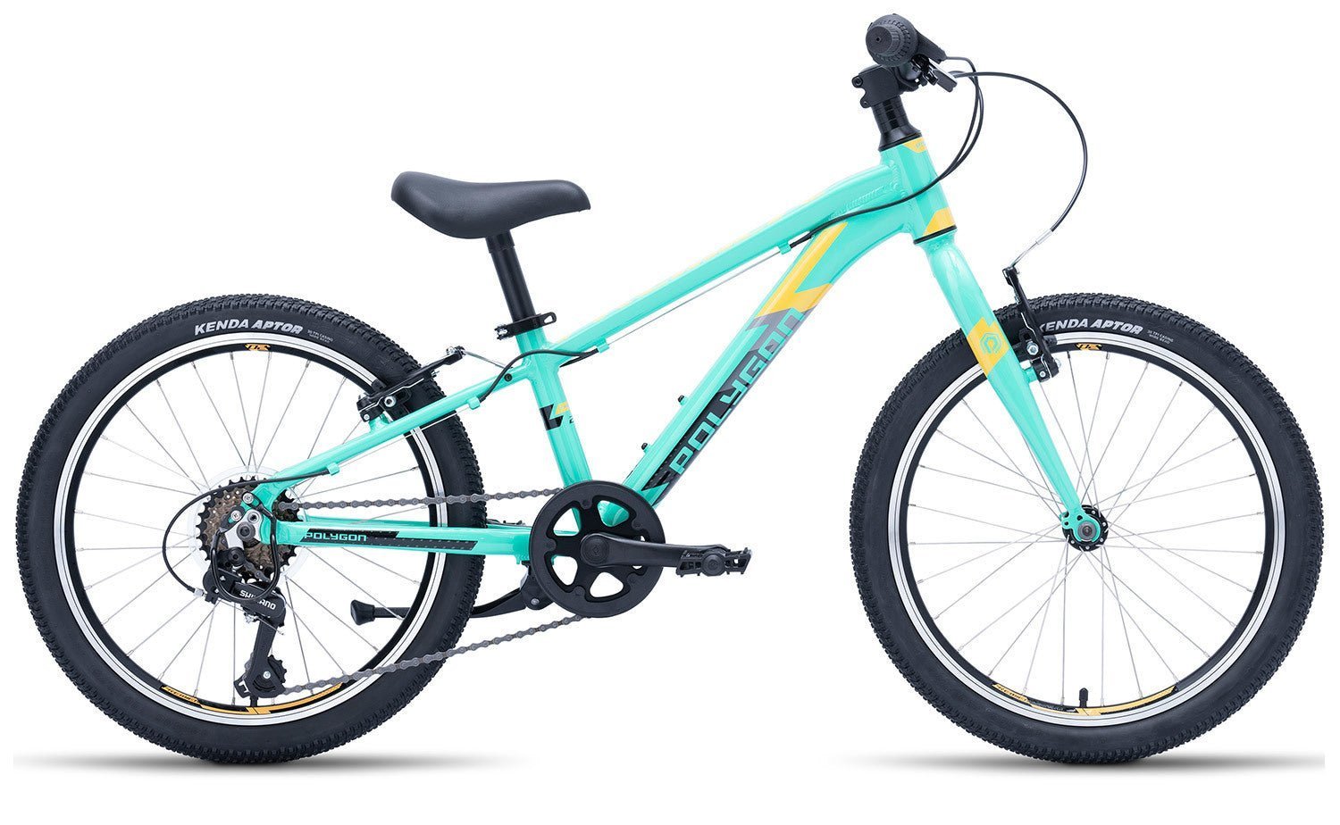 Polygon Premier 20 – Ultralight Kids Bike – Mint/Yellow