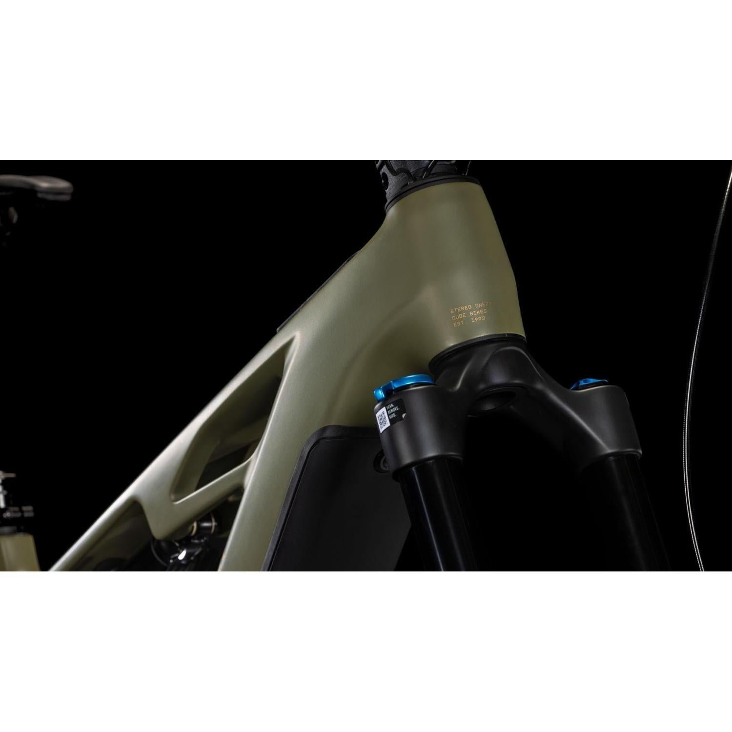 Cube Stereo Hybrid ONE77 HPC TM 800 Electric Enduro Bike Dustyolive’n’Gold – SM - image 7