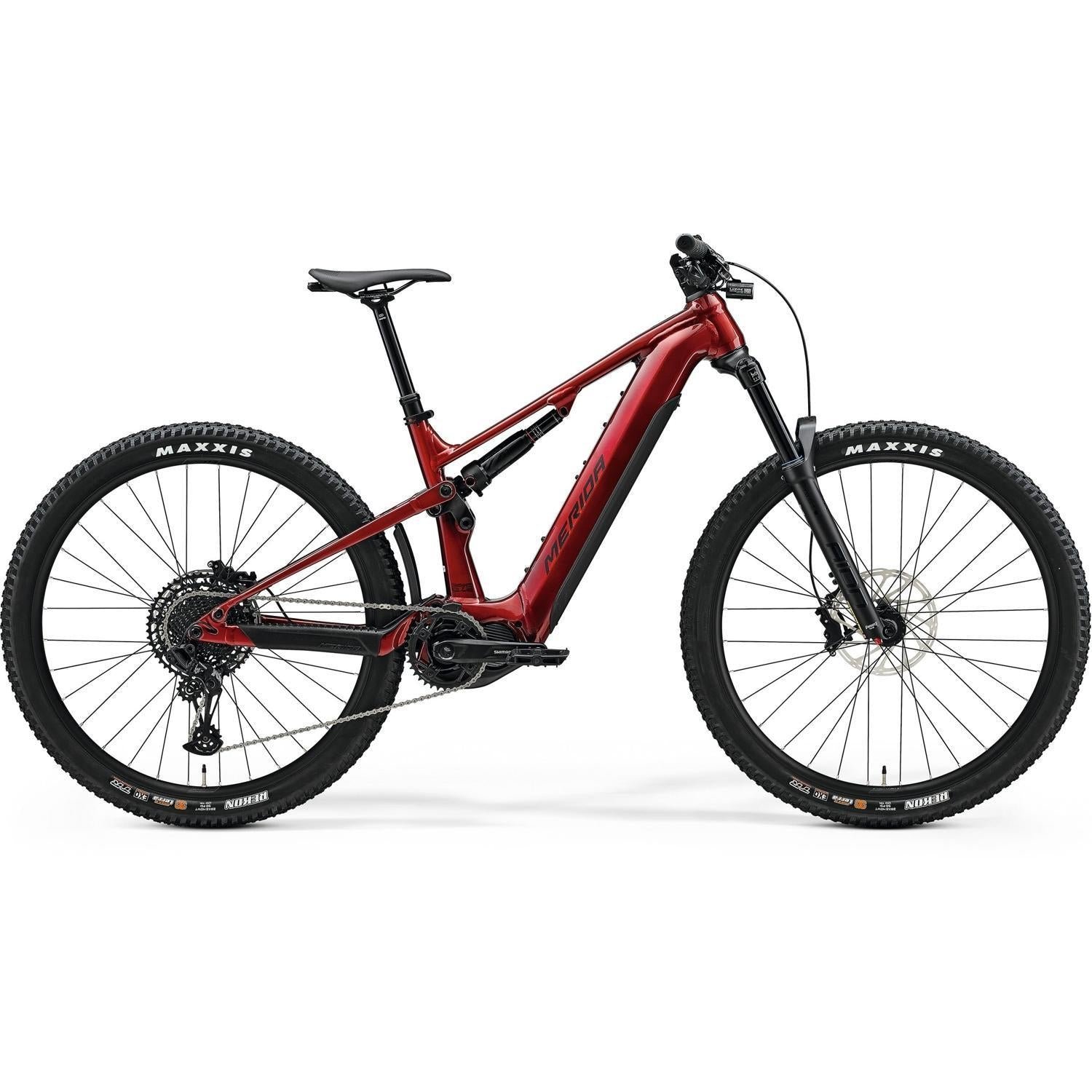 Merida eOne-Forty 675 Electric Enduro Bike 750Wh Battery Dark Strawberry/Black – XS