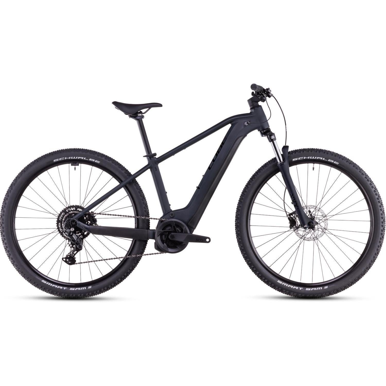 Cube Reaction Hybrid Performance 500 Electric Hardtail Mountain Bike Night’n’Black – XS