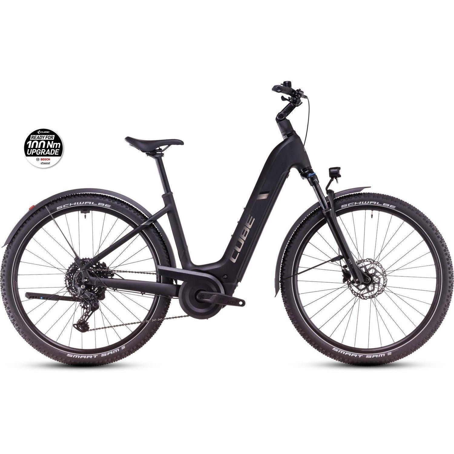 Cube Nuride Hybrid Pro Easy Entry 600 Electric Hybrid Bike Flashstone’n’Chrome – XS - image 6