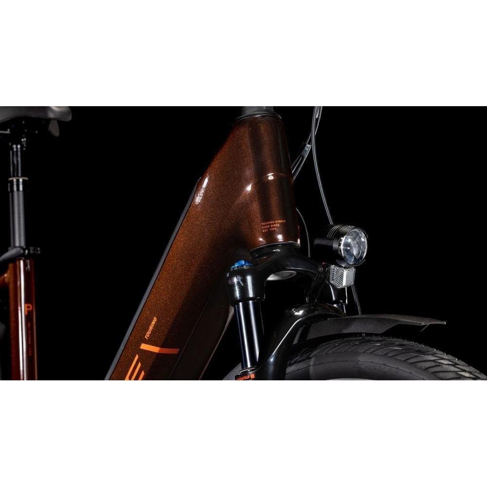 Cube Touring Hybrid Pro 625 Easy Entry Electric Hybrid Bike Cinnamon/Orange – LG-StepThrough - image 5