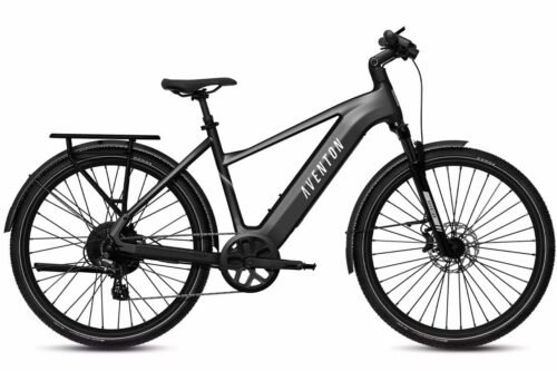Aventon Level 3 – Commuter eBike – Matte Black / R (Regular 160-175cm)