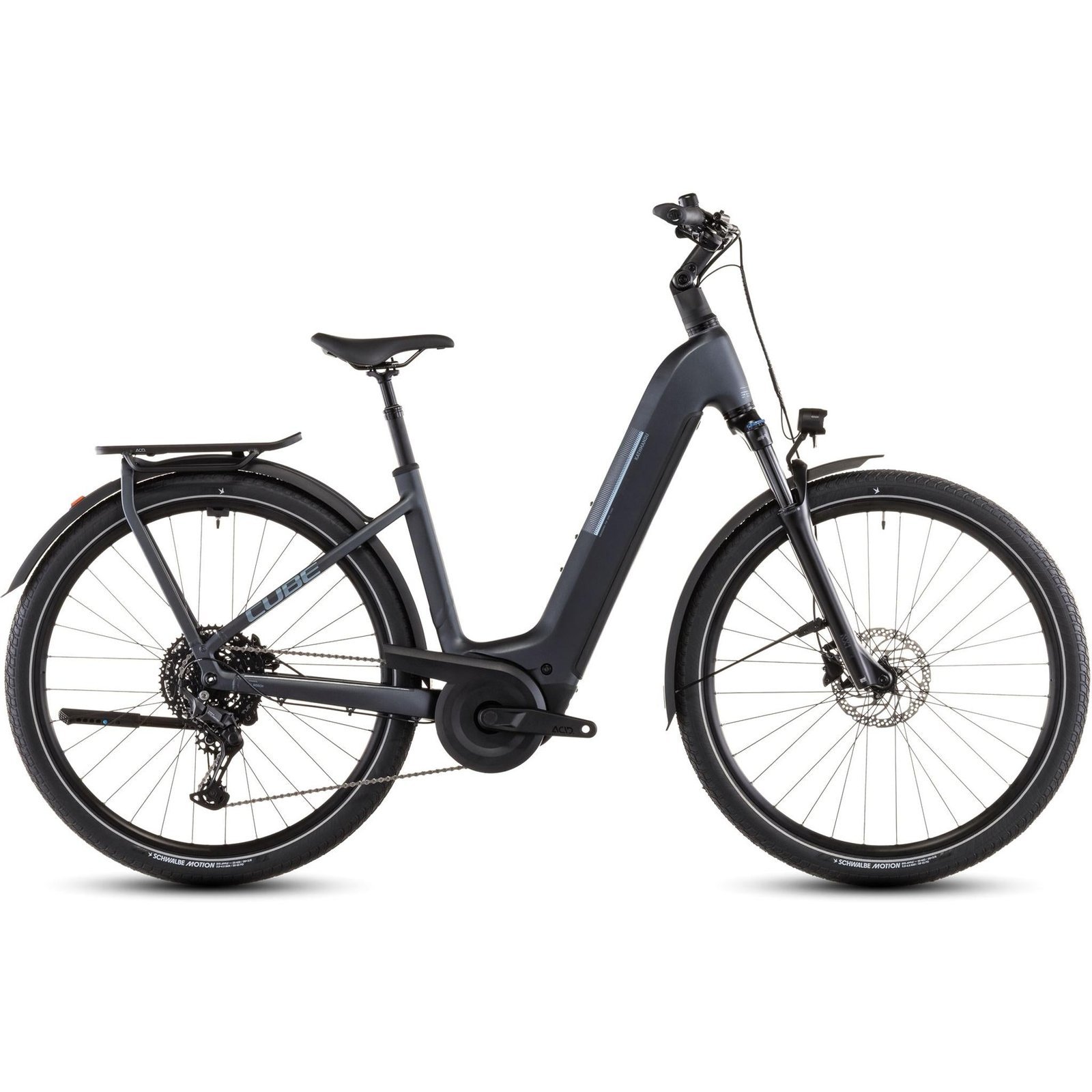 Cube Kathmandu Hybrid ONE Easy Entry 800 Electric Hybrid Bike Metallicgrey’n’Grey – XS