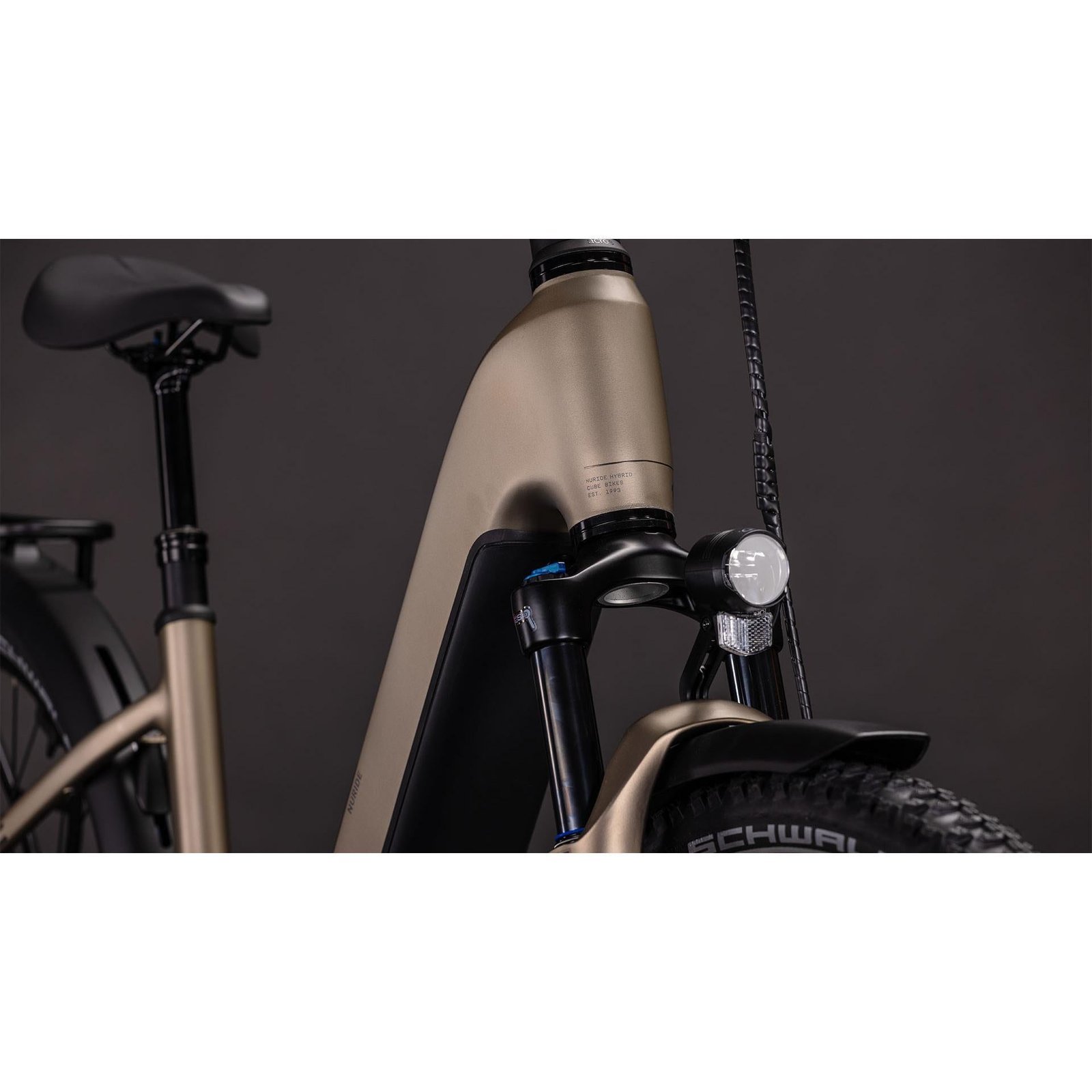 Cube Nuride Hybrid Pro Easy Entry 600 Electric Hybrid Bike Flashstone’n’Chrome – XS - image 5