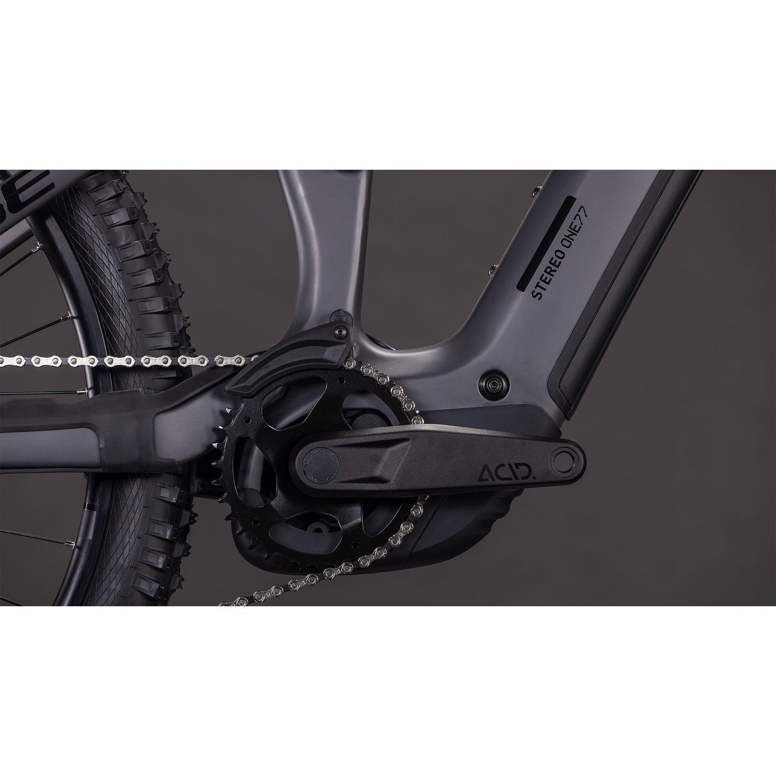 Cube Stereo Hybrid ONE77 HPC Race 800 Electric Enduro Bike Irongrey’n’black – SM - image 4