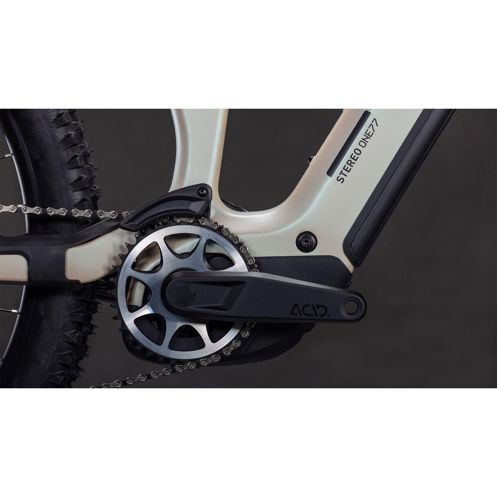 Cube Stereo Hybrid ONE77 HPC SLX 800 Electric Enduro Bike Glintsand’n’Black – SM - image 4