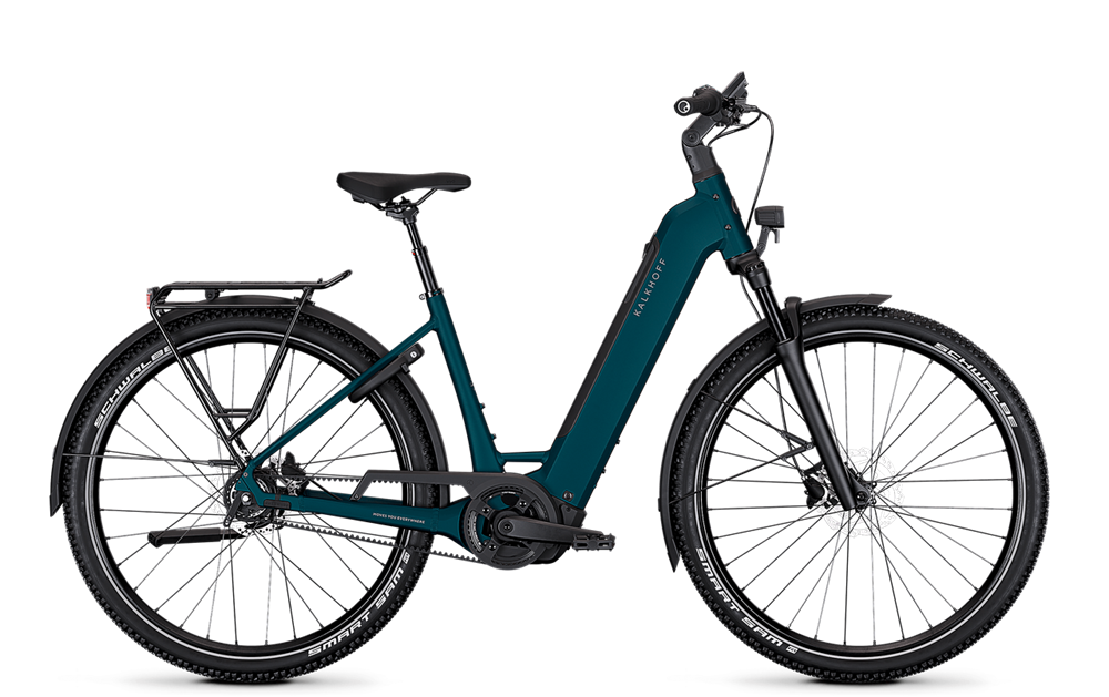 Kalkhoff K26 ENTICE 3 EXCITE BELT ELECTRIC BIKE 600Wh – S / Moonstone Grey Matt / Wave (Step Through)