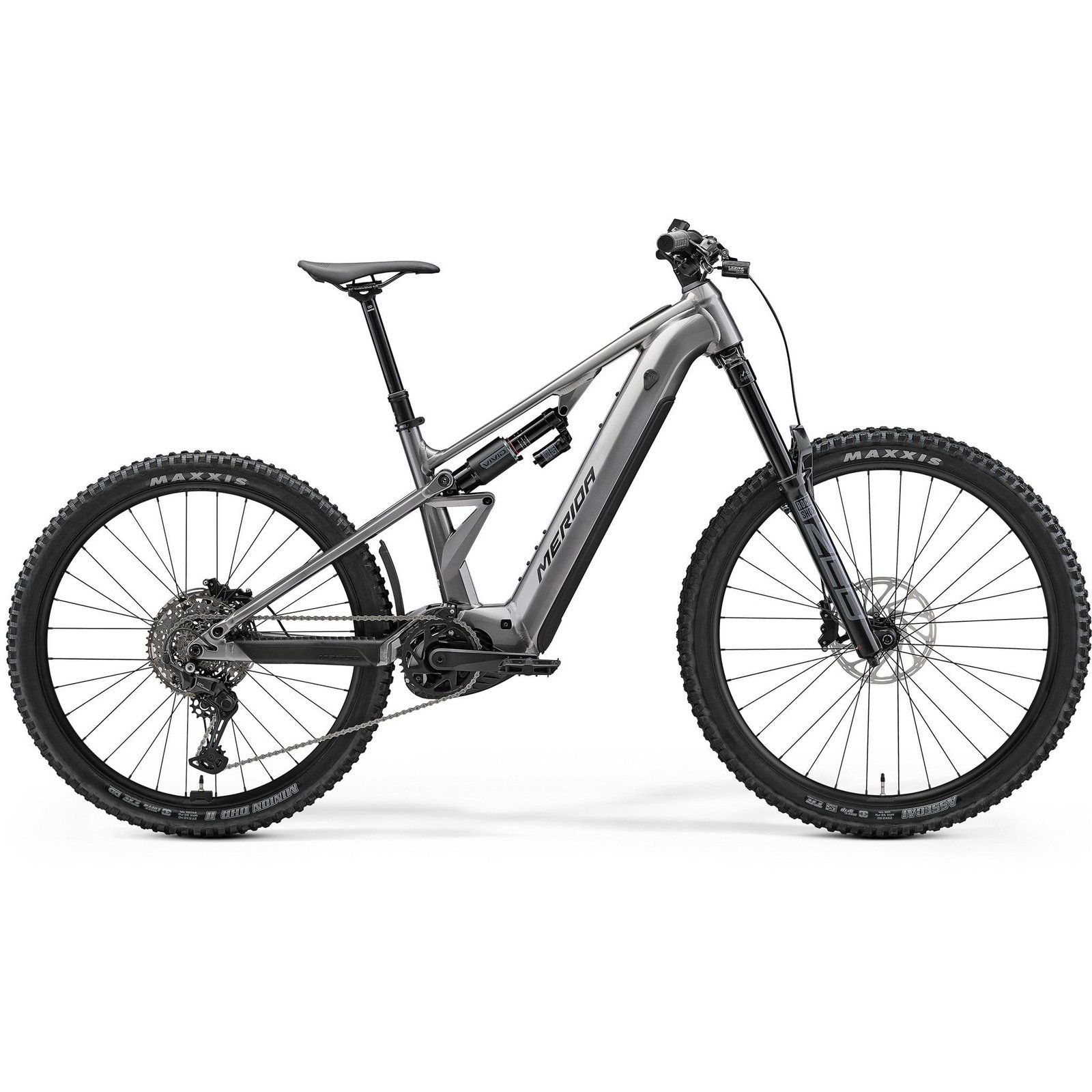 Merida eOne-Eighty 500 Electric Enduro Bike Gunmetal Grey/Black – XS