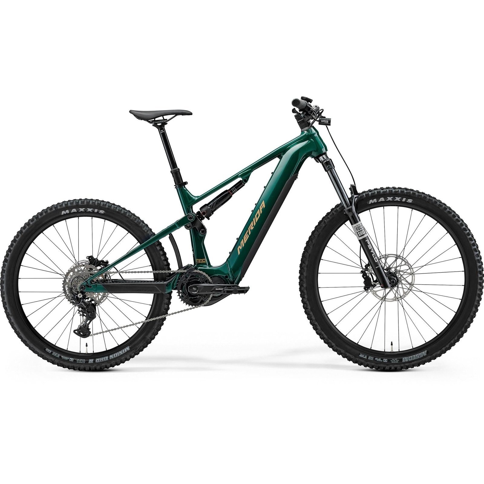 Merida eOne-Sixty 400 Electric Enduro Bike Deep Forest Green/Light Earth – XS