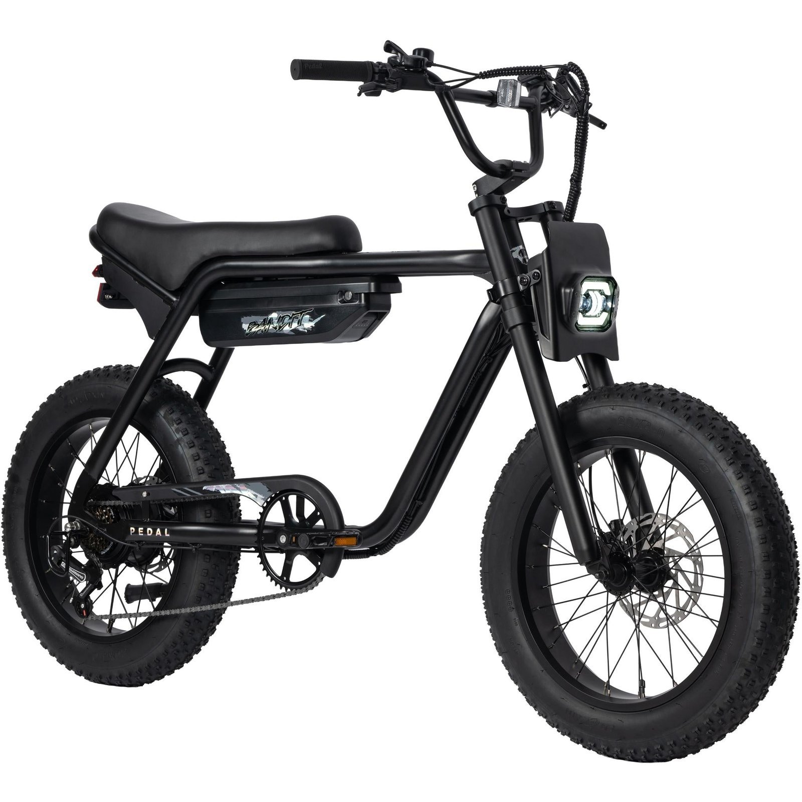 Pedal Bandit 20” E6 Electric Fat Tyre Bike Black - image 2